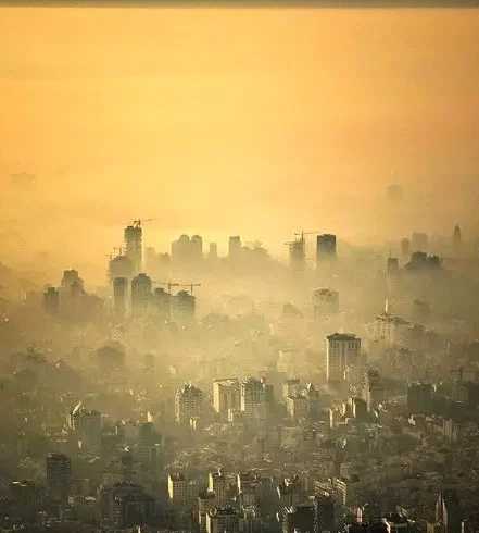 تصویری هولناک از آلودگی هوای امروز صبح تهران